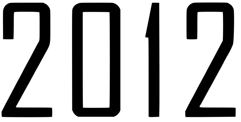 2012 logo on a transparent background