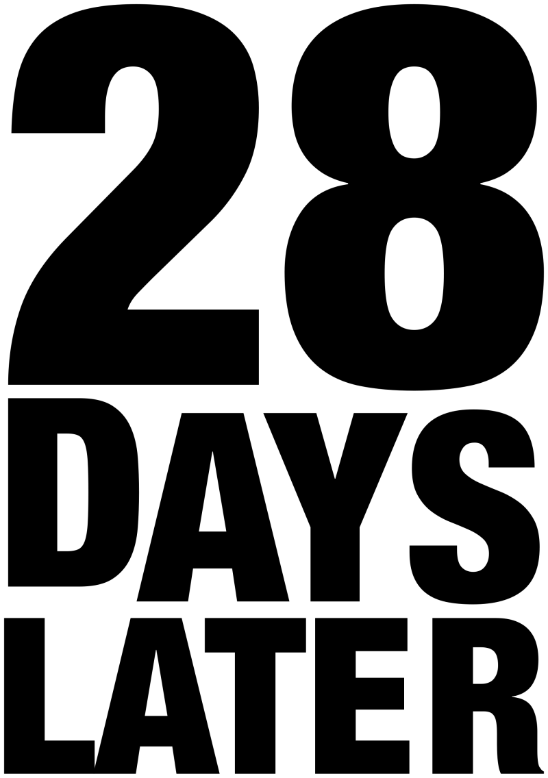 28 Days Later logo on a transparent background