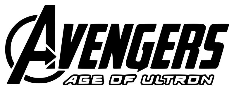 Avengers: Age of Ultron logo on a transparent background