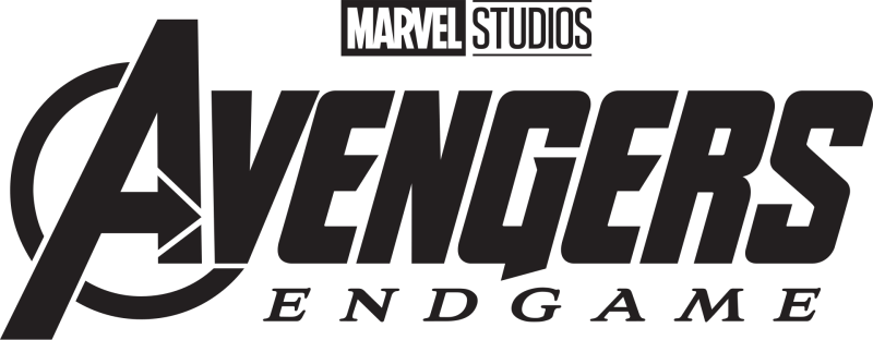 Avengers: Endgame logo on a transparent background