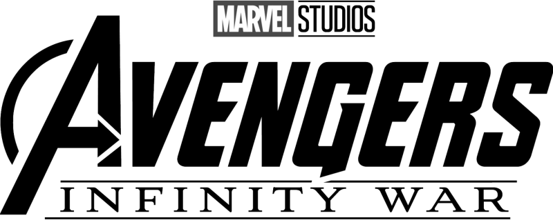 Avengers: Infinity War logo on a transparent background