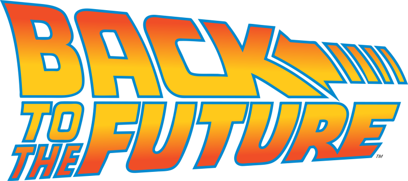 Back to the Future logo on a transparent background
