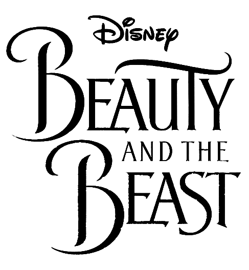 Beauty and the Beast logo on a transparent background