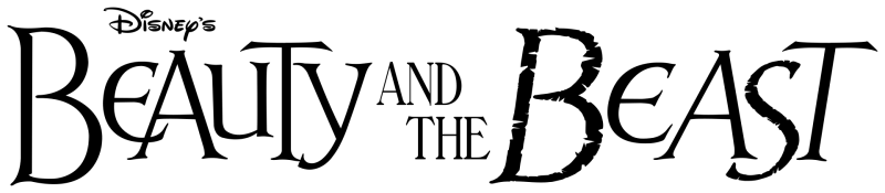 Beauty and the Beast logo on a transparent background