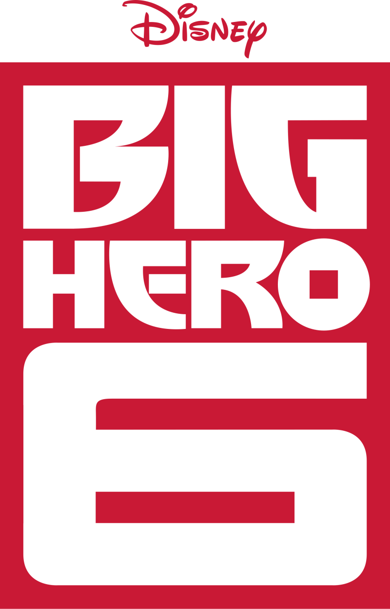 Big Hero 6 logo on a transparent background