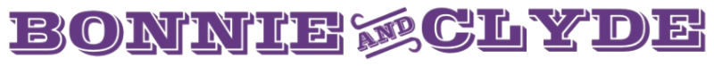 Bonnie and Clyde logo on a transparent background