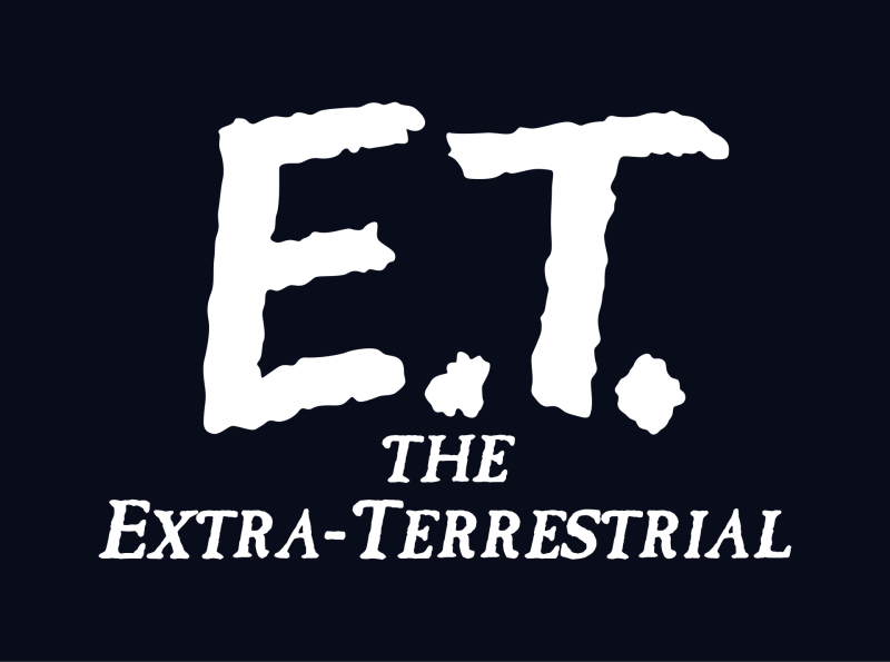E.T. the Extra-Terrestrial logo in full colour