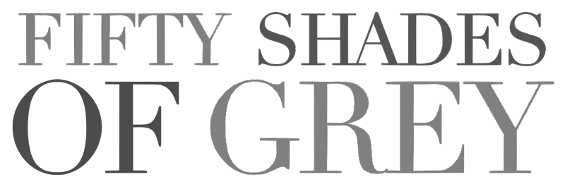 Fifty Shades of Grey logo on a transparent background