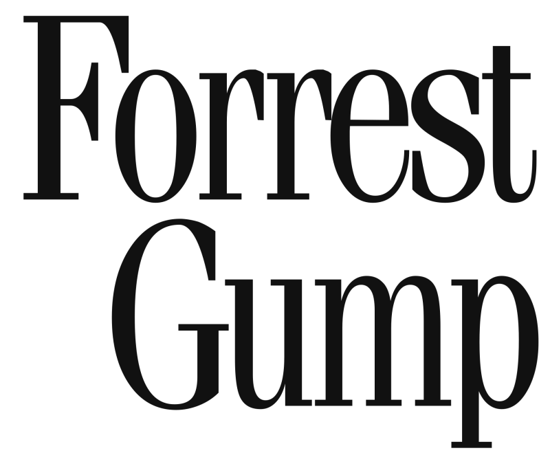 Forrest Gump logo in black