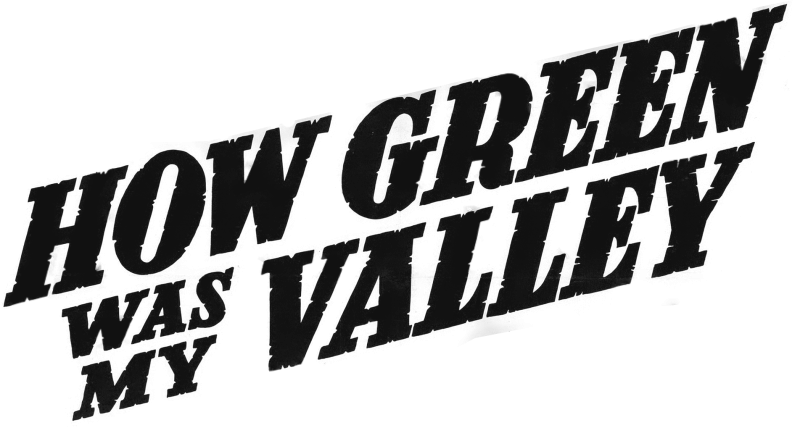 How Green Was My Valley logo in black