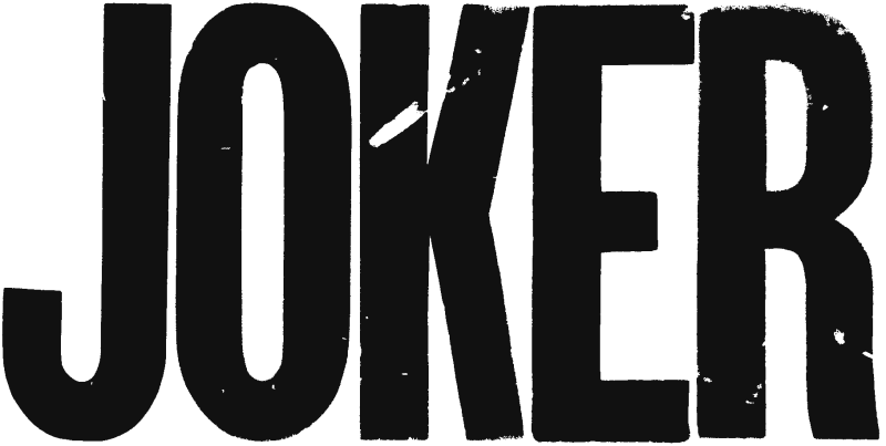 Joker logo in black