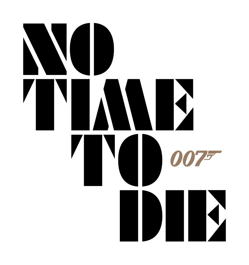 No Time to Die logo on a transparent background