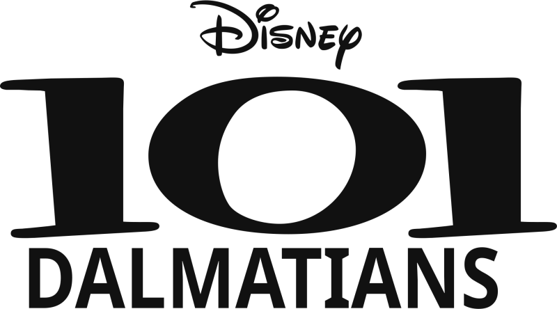 One Hundred and One Dalmatians logo in black