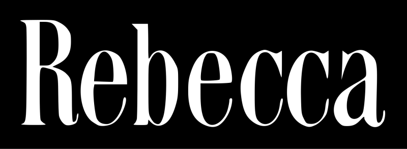Rebecca logo on a transparent background