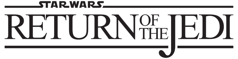 Return of the Jedi logo on a transparent background