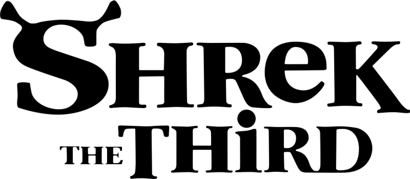 Shrek the Third logo on a transparent background