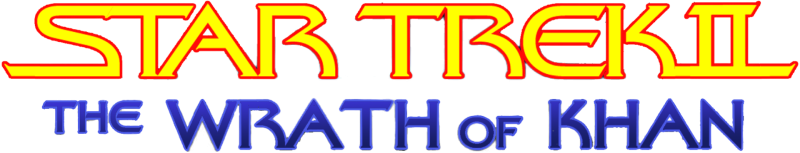Star Trek II: The Wrath of Khan logo on a transparent background