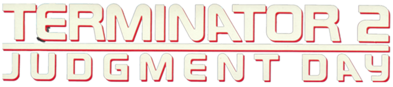 Terminator 2: Judgment Day logo on a transparent background