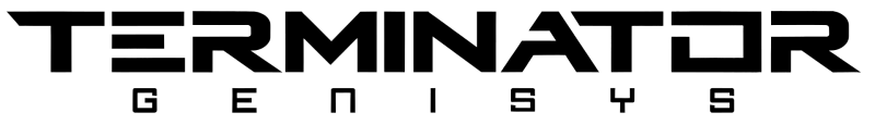Terminator Genisys logo on a transparent background