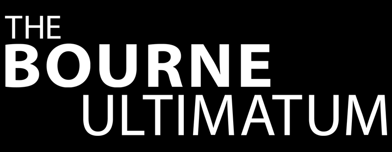 The Bourne Ultimatum logo in full colour