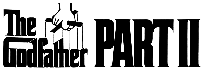 The Godfather Part II logo on a transparent background