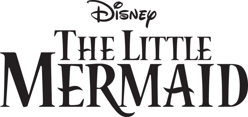 The Little Mermaid logo on a transparent background