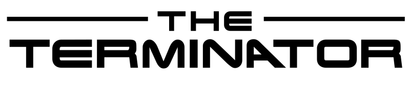 The Terminator logo on a transparent background