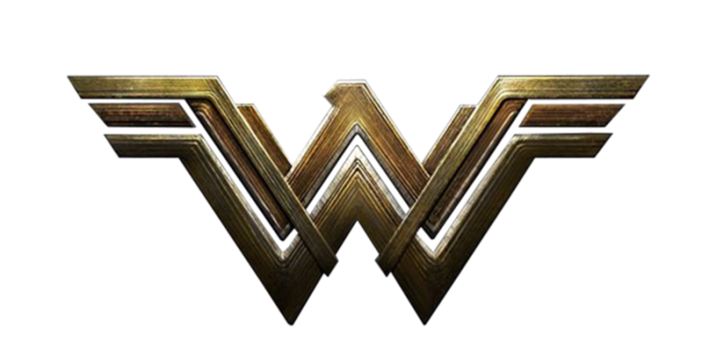 Wonder Woman logo on a transparent background