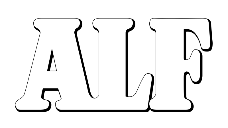 ALF logo on a transparent background