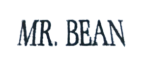 Mr. Bean logo on a transparent background