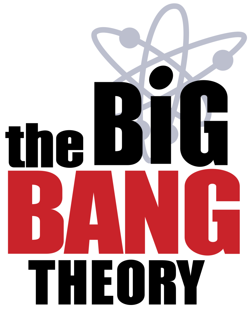 The Big Bang Theory logo on a transparent background