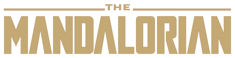 The Mandalorian logo on a transparent background