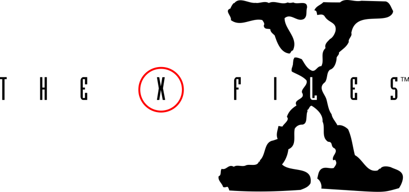 The X-Files logo on a transparent background