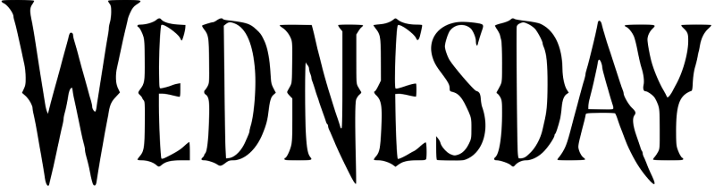 Wednesday logo on a transparent background
